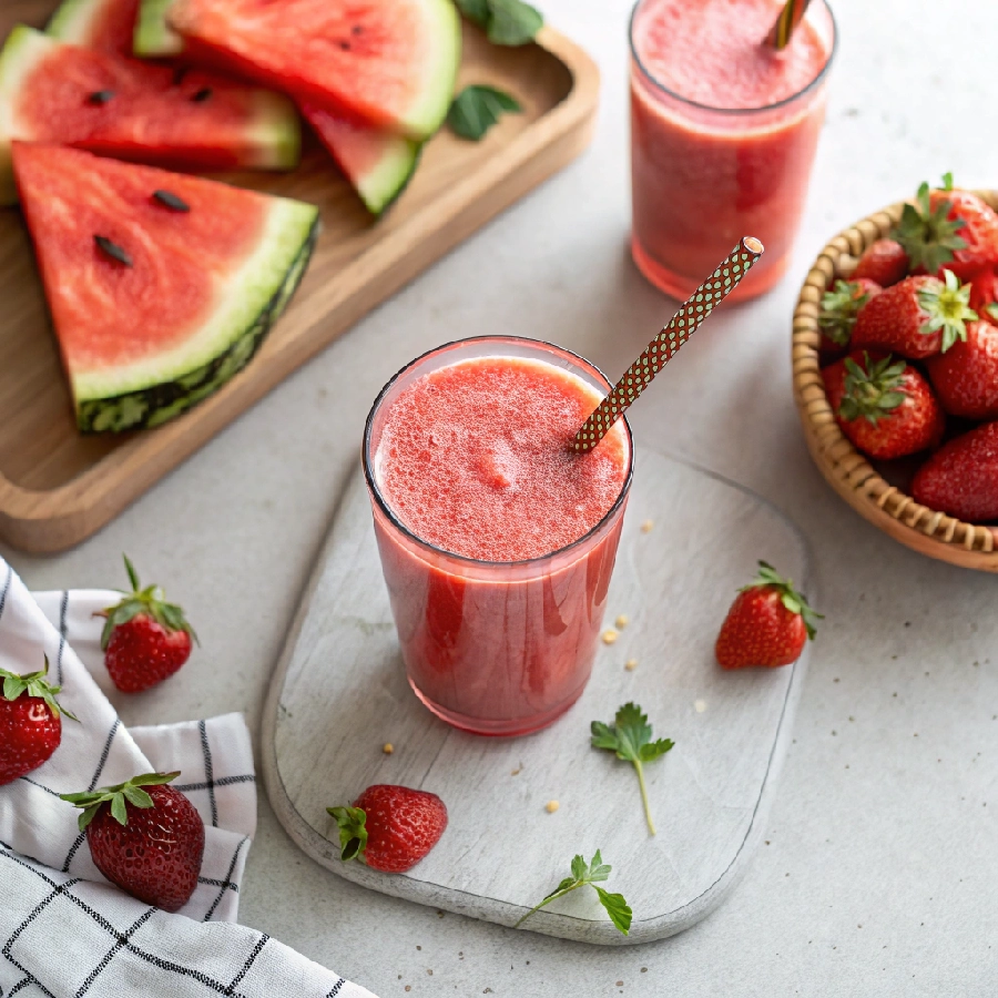 Strawberry Watermelon Fresh Juice Drink 7 Strawberry Watermelon Fresh Juice Drink