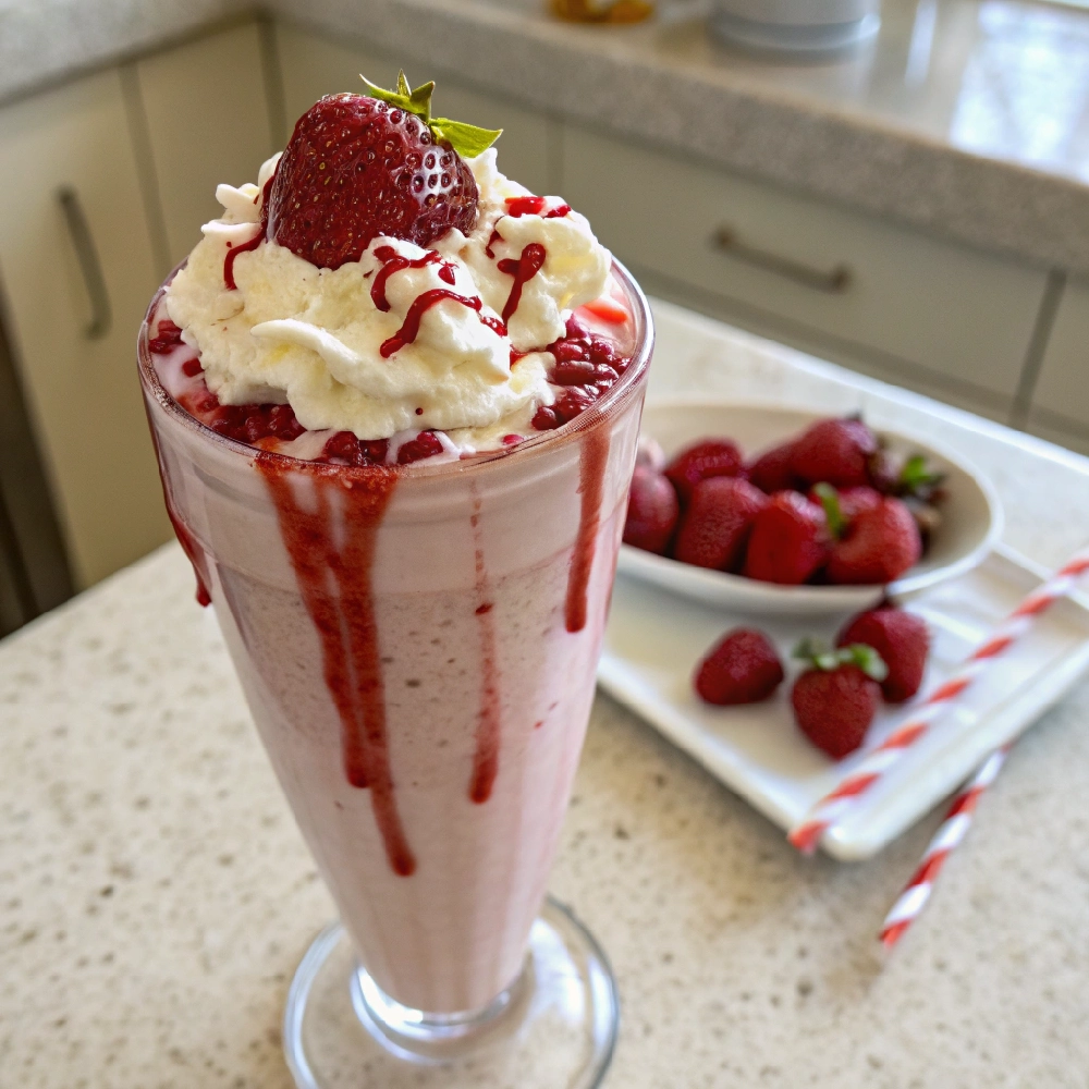 Easy Strawberry Brownie Swirl Milkshake 11 Simple Strawberry White Chocolate Raspberry Milkshake