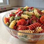 Tri Color Rotini Pasta Salad with Italian Dressing 1 - Danyrecipes