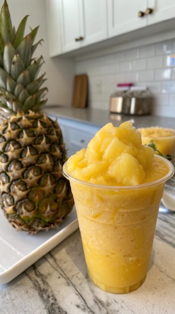 Tropical Pineapple Mango Slushie (1)