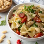 Vegan Farfalle Pasta Salad with Cannellini Beans 1 - Danyrecipes