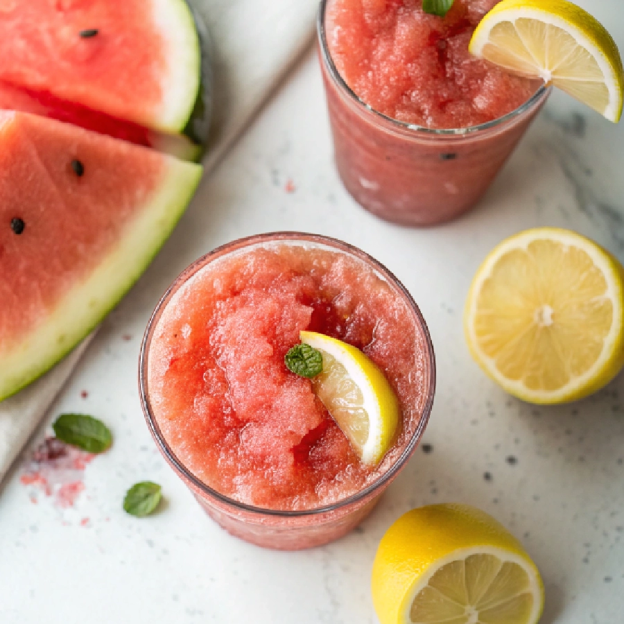 Watermelon Lemon Slushie