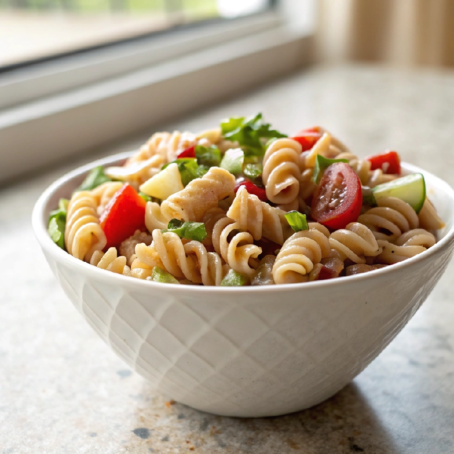 Whole Wheat Light Pasta Salad