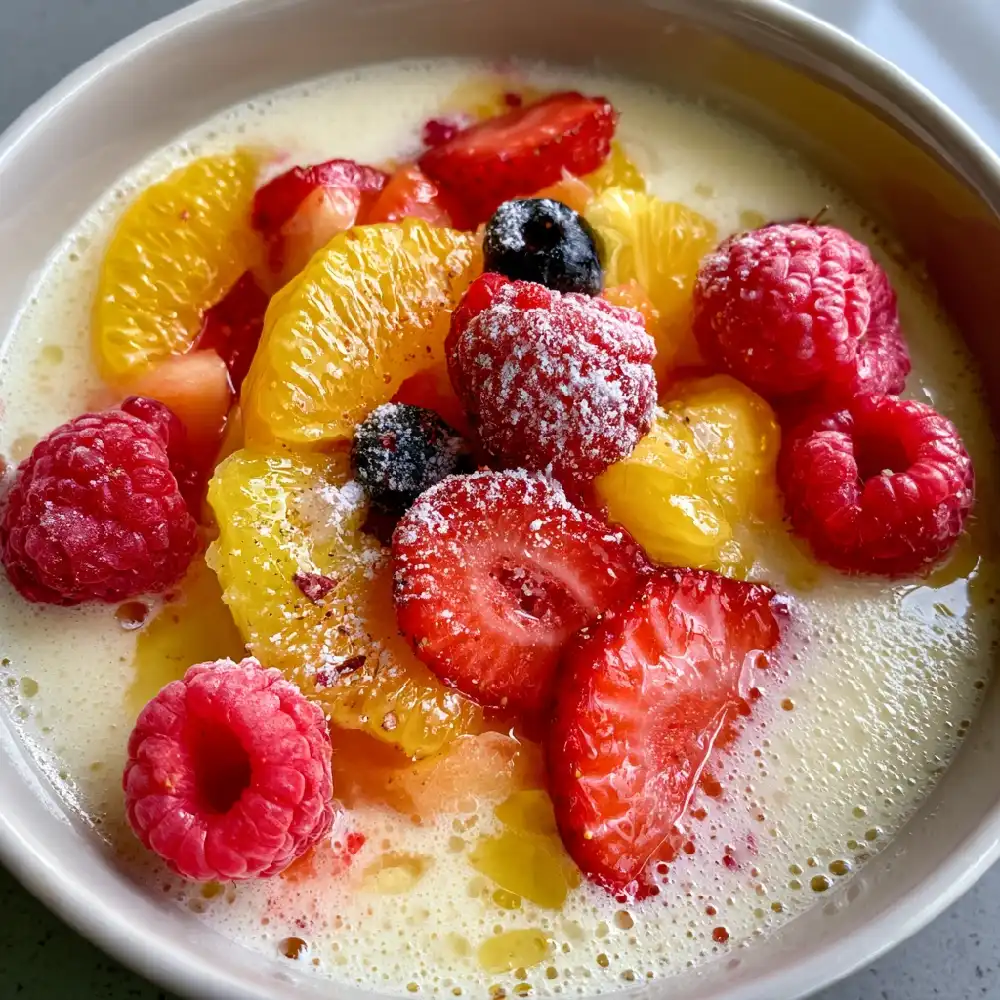 Chilled Lemon Soup with Fresh Fruit 2 Chilled Lemon Soup with Fresh Fruit 2 compressed - Danyrecipes