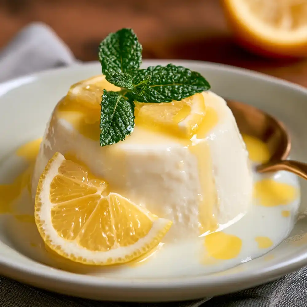 Coconut Milk Lemon Panna Cotta 2 compressed - Danyrecipes