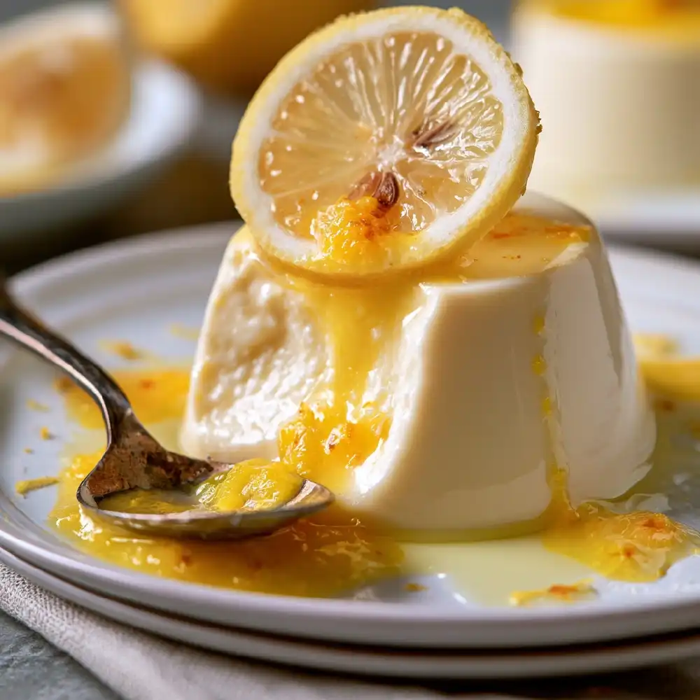 Coconut Milk Lemon Panna Cotta