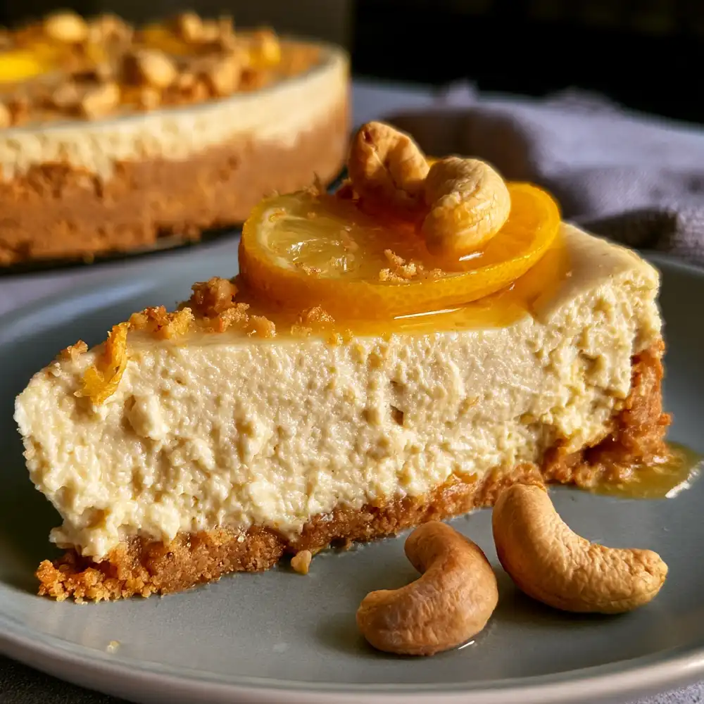Dairy Free Lemon Cheesecake with Cashews 1 compressed - Danyrecipes