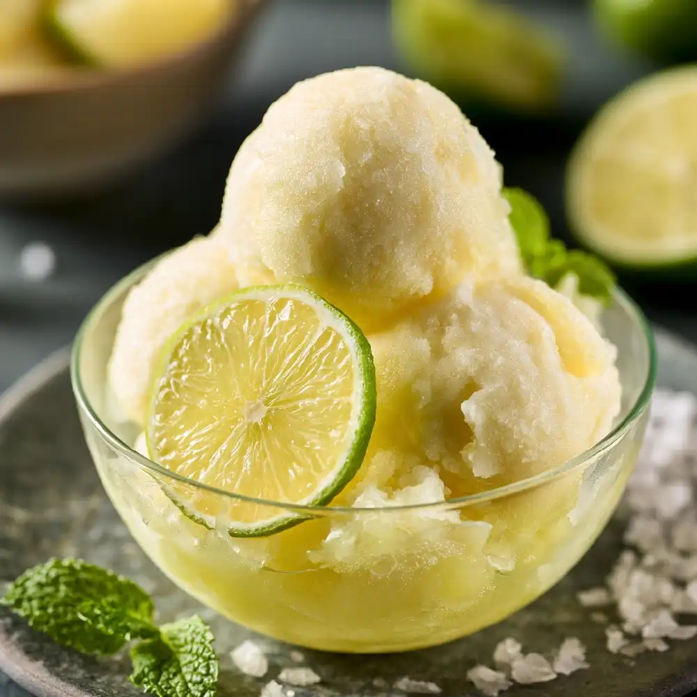 Dairy-Free Lemon Sorbet with Lime 2 Dairy Free Lemon Sorbet with Lime 2 compressed - Danyrecipes