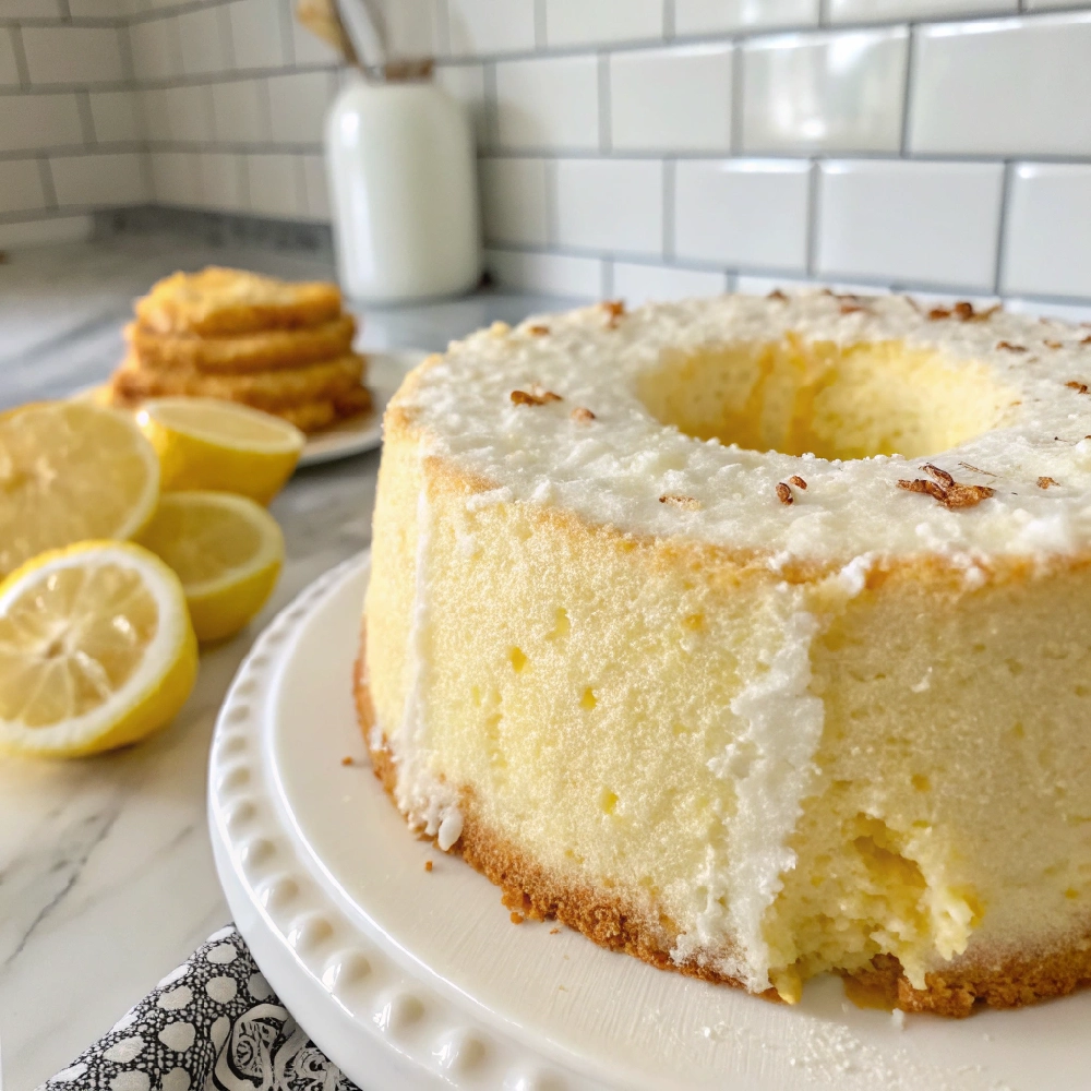 Low-Calorie Lemon Angel Food Cake 2 Healthy Light Lemon Sweets 21 - Danyrecipes