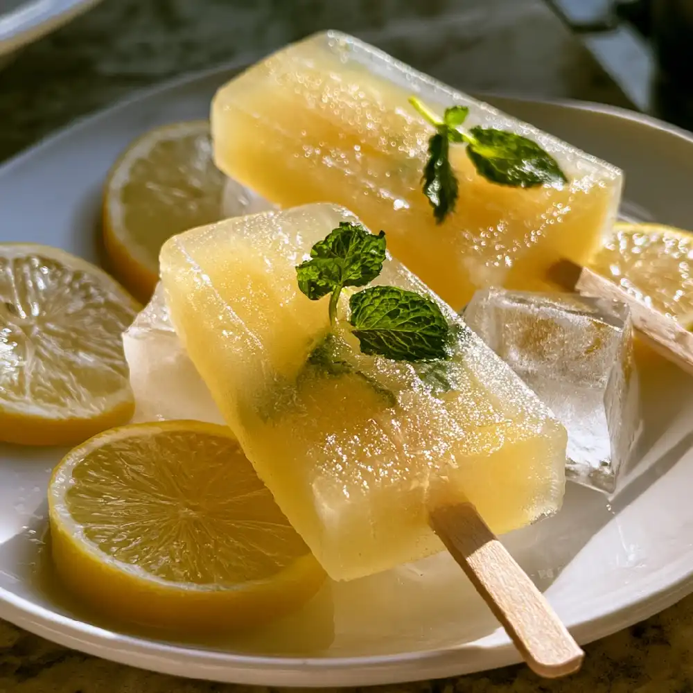 Lemon Ice Pops with Mint 1 Lemon Ice Pops with Mint 2 compressed - Danyrecipes