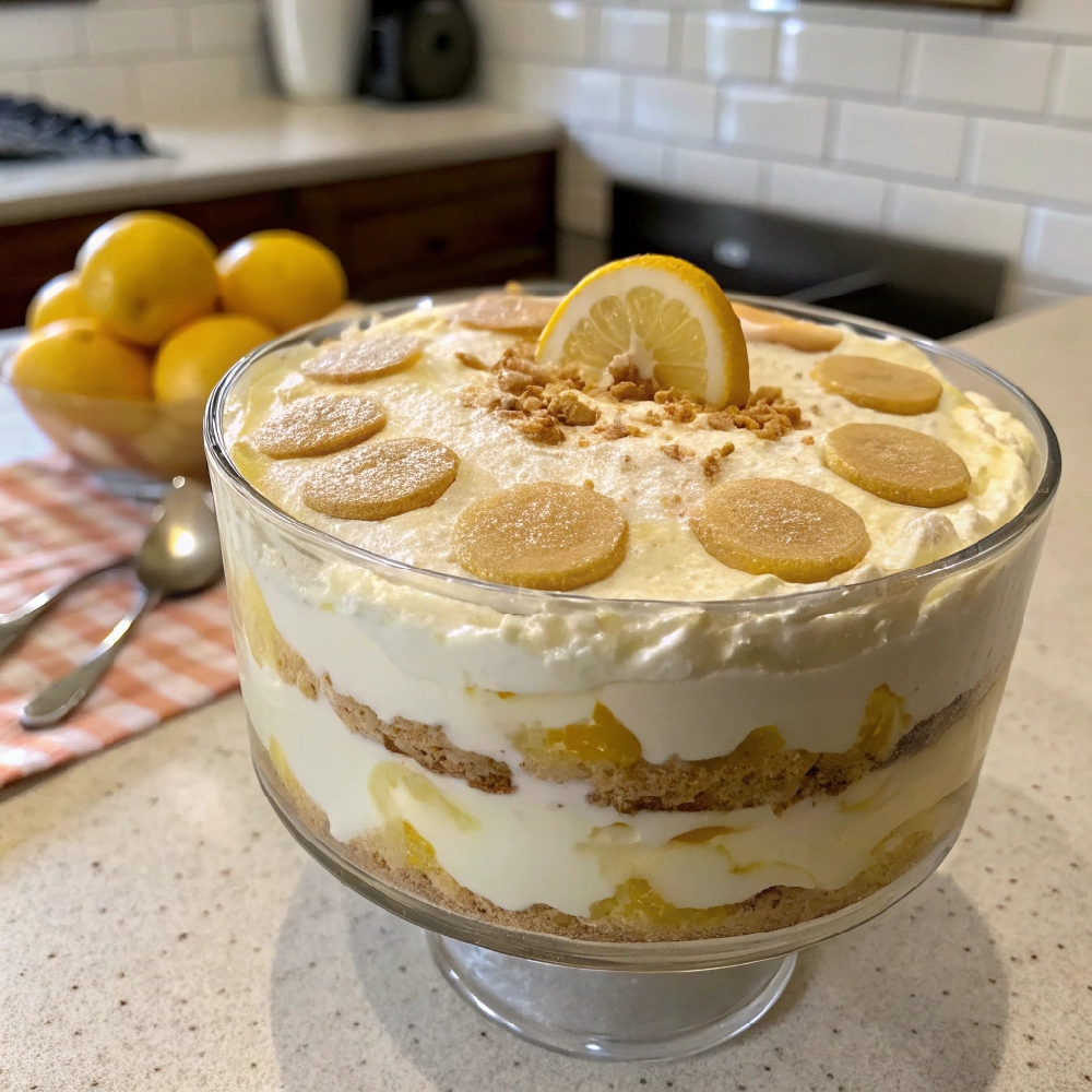 No-Bake Lemon Curd Cookie Trifle 1 Quick 15 Minute Lemon Desserts 19 - Danyrecipes