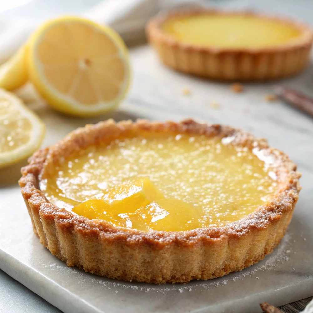 Easy Lemon Tart with Store-Bought Crust and Jarred Lemon Curd 2 extreme close up and from the top of fried easy l 1 - Danyrecipes
