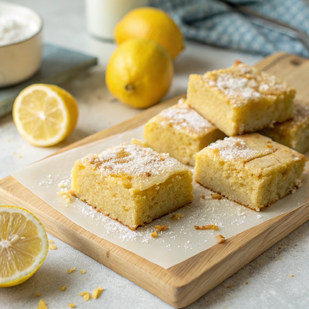 Vegan Lemon Blondies with Aquafaba 2 vegan lemon desserts 20 - Danyrecipes