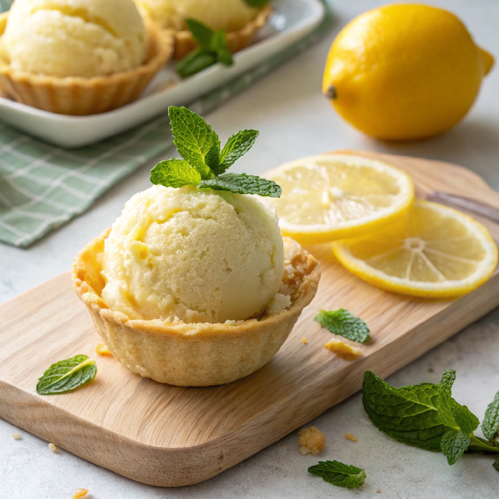 Fresh Vegan Lemon Sorbet with Mint 2 vegan lemon desserts 6 - Danyrecipes