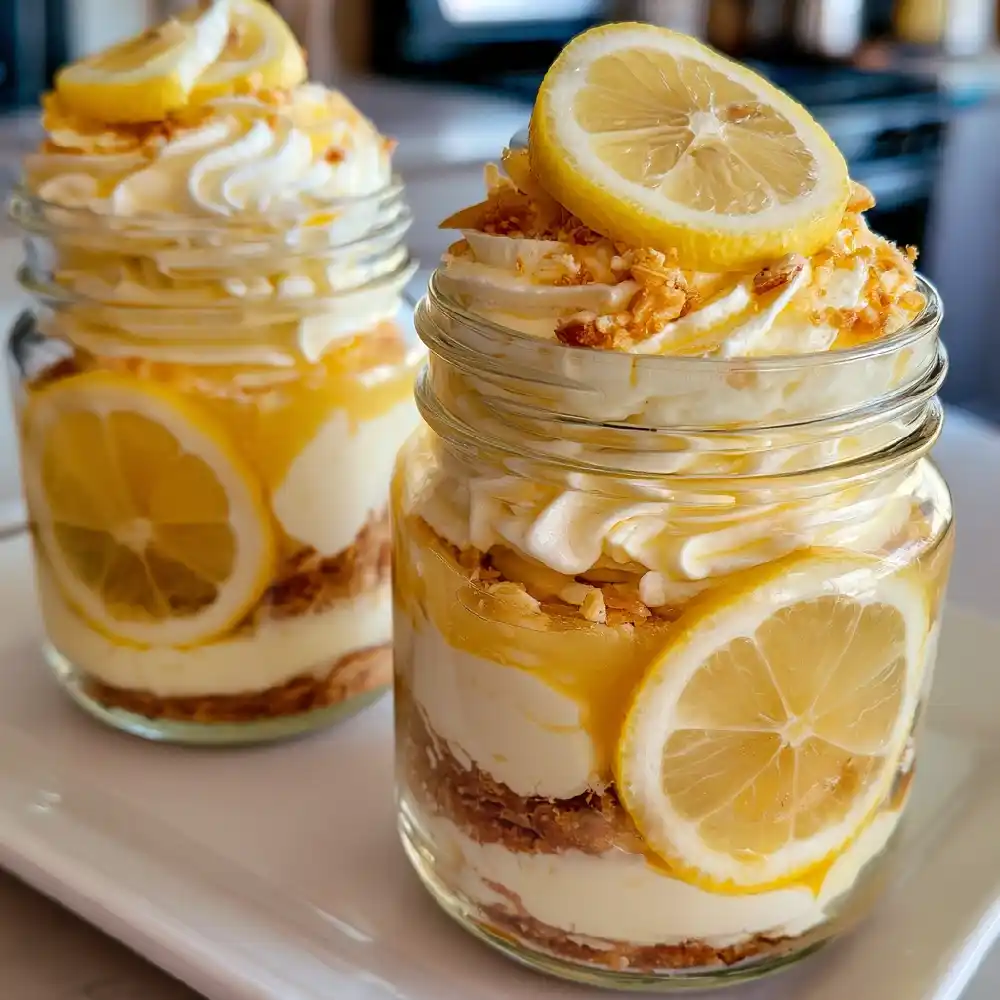 Easy Lemon Cheesecake Jars for Easter Brunch 1 Lemon Cheesecake Jars 1 24 11zon - Danyrecipes