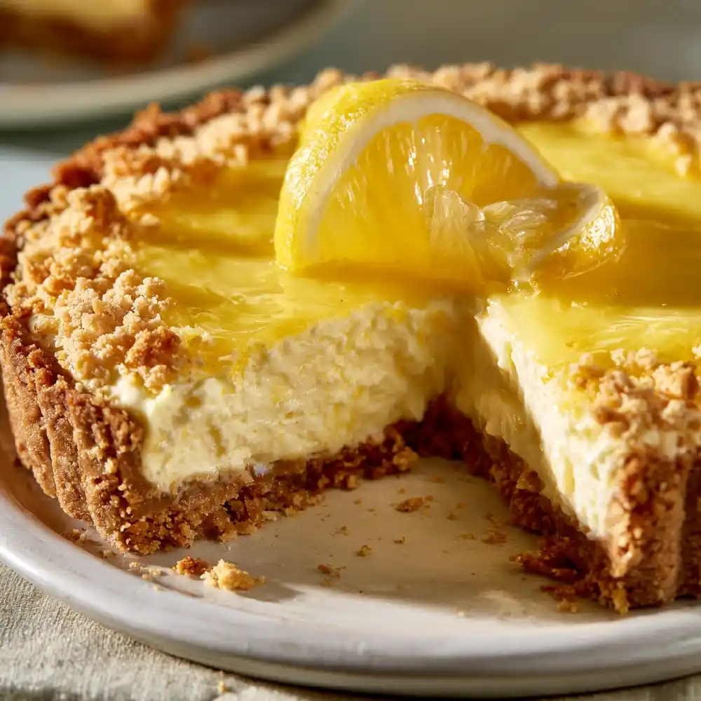 Simple Lemon Cream Cheese Tart with Cracker Crust 1 Lemon Cream Cheese Tart 2 20 11zon - Danyrecipes