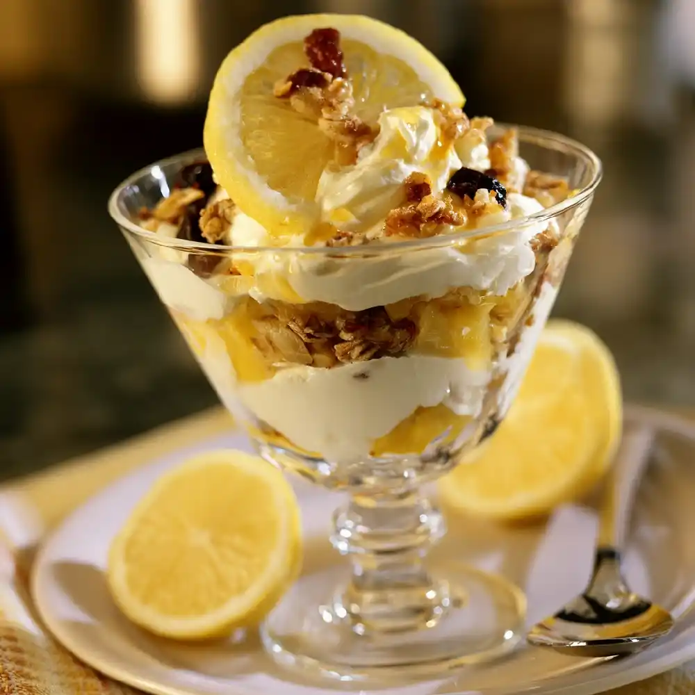 Simple Lemon Cracker Tart Base with Butter 4 Easy Lemon Yogurt Parfait with Just Sugar