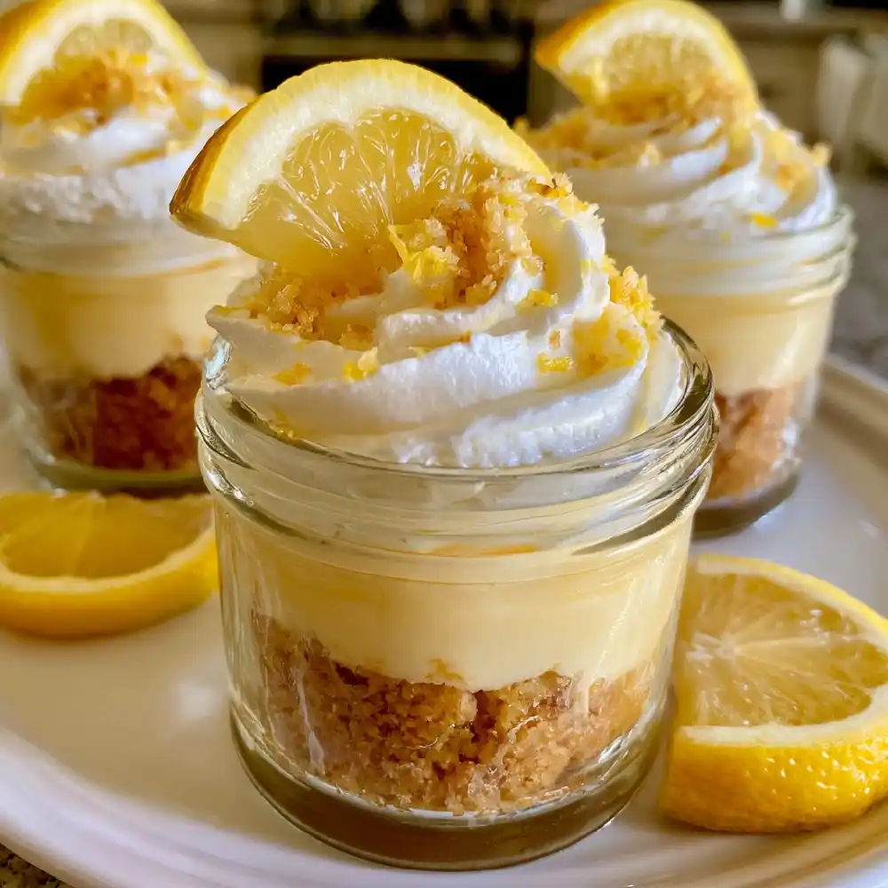 Individual Lemon Soufflés 4 Mini Lemon Cheesecake Jars